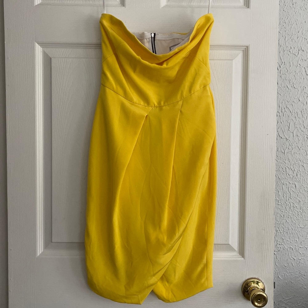 HUNTER BELL MARGOT Lined Strapless Dress